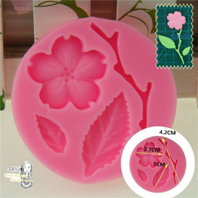 ซิลิโคนฟองดอง Siricon...ดอกไม้ ใบไม้