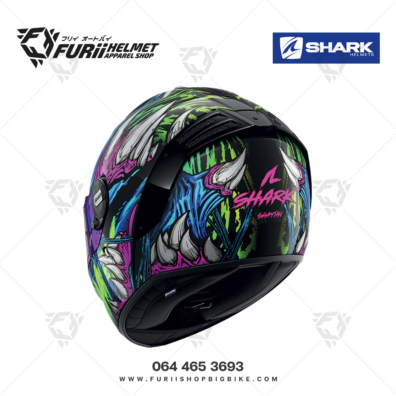 หมวกกันน็อคเต็มใบ Shark : Spartan RS Shaytan KGV