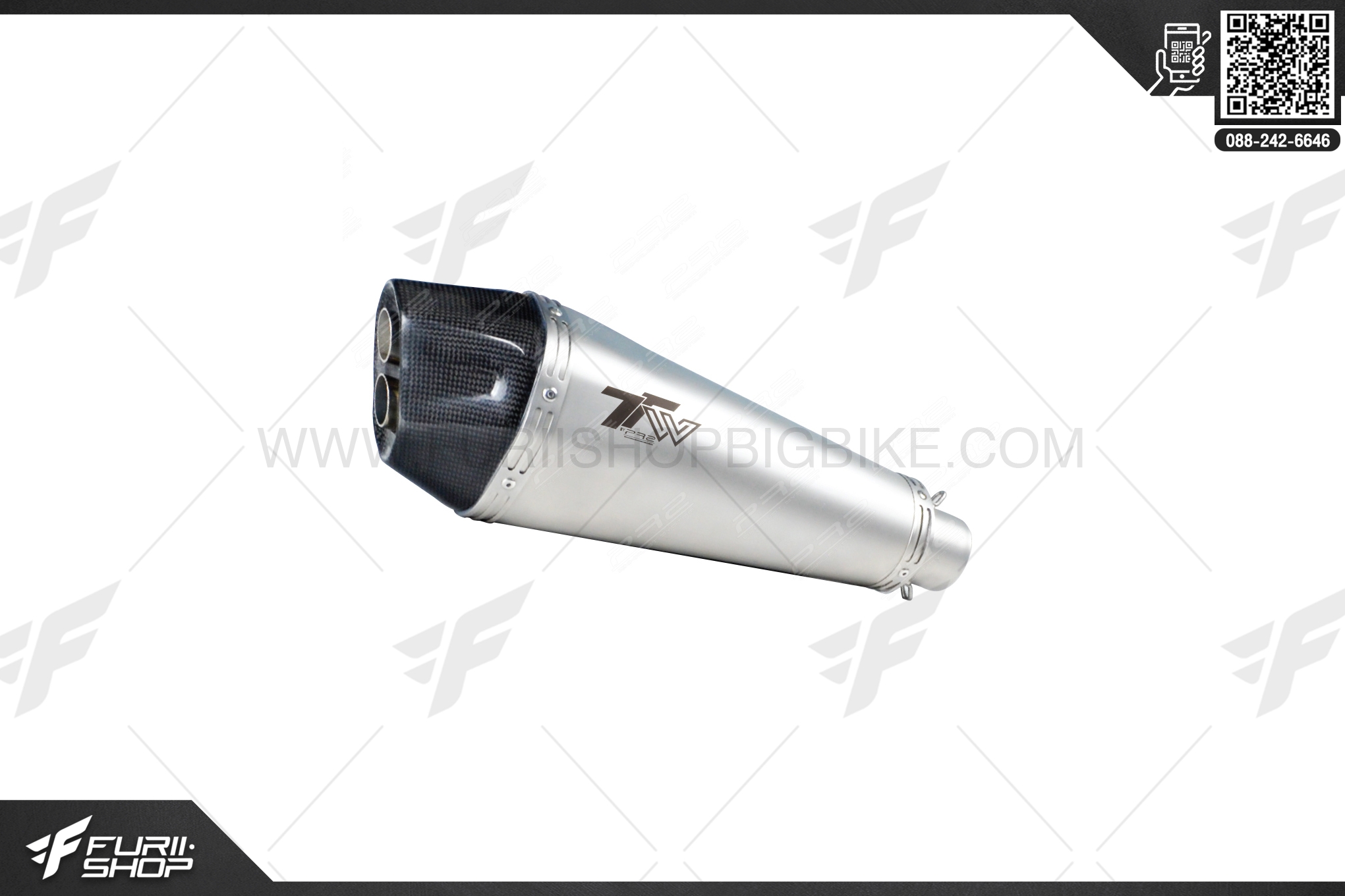 ท่อไอเสีย มอเตอร์ไซค์ PR2 TW CONICAL FOR CBR250RR 2019