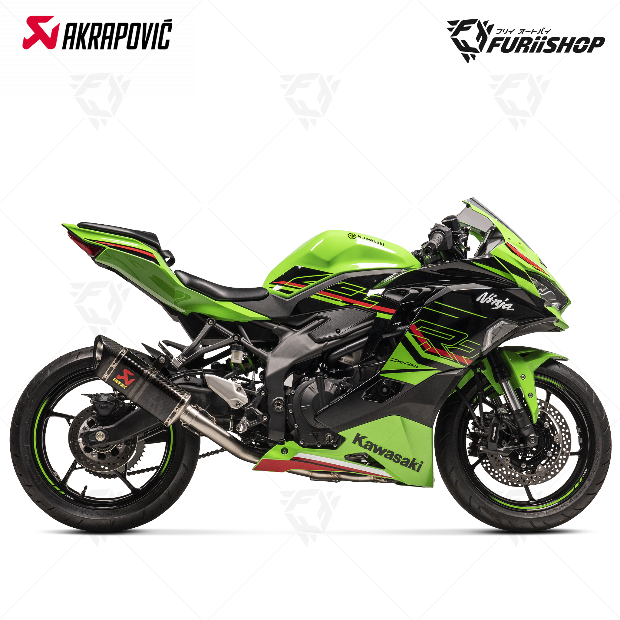ท่อแต่ง Akrapovic Carbon : for Kawasaki ZX4R 2023