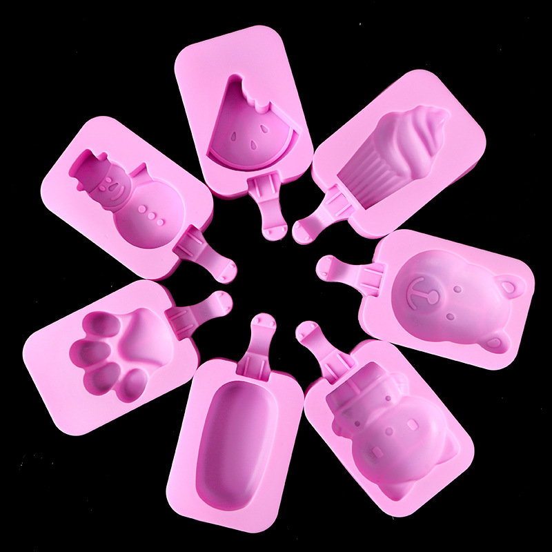 แม่พิพม์วุ้น พิมพ์ซิลิโคน ไอศครีม ฟรีไม้5 อัน เลือกแบบ