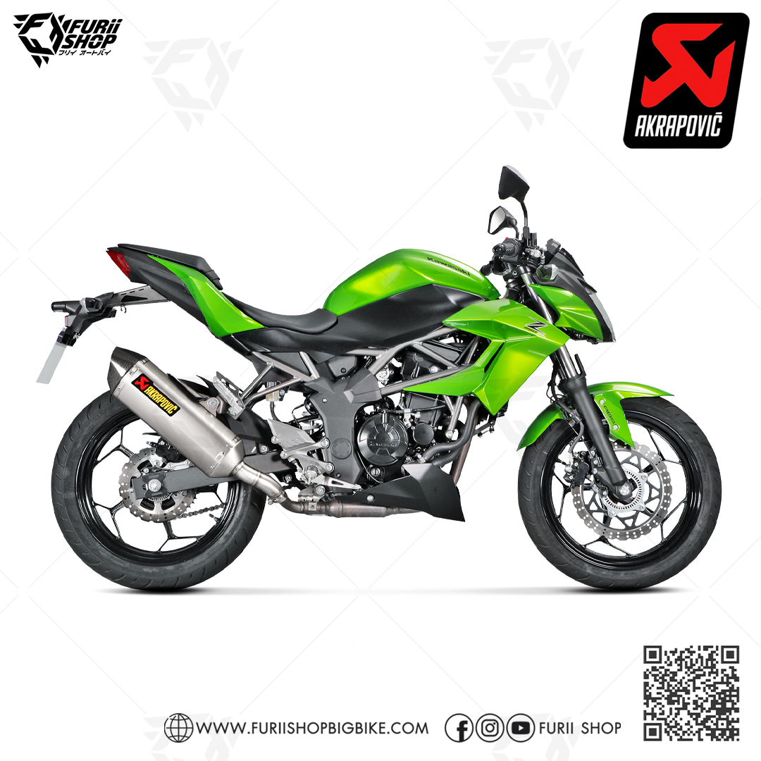 ท่อแต่ง Akrapovic Slip on Titanium : for Kawasaki Ninja250SL/Z250SL Ninja125/Z125 2019-2020