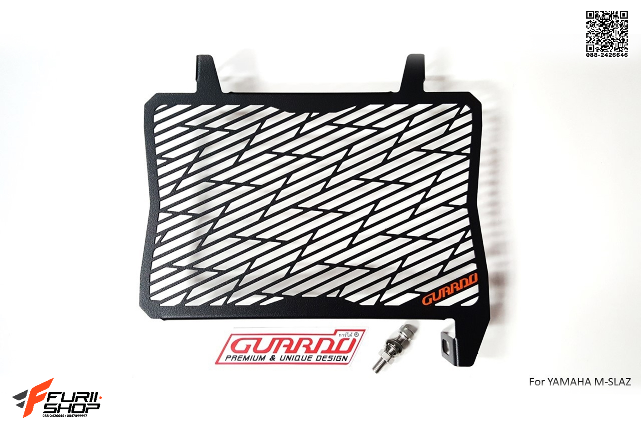 การ์ดหม้อน้ำ Guardo สีดำ สำหรับ Yamaha M-Slaz