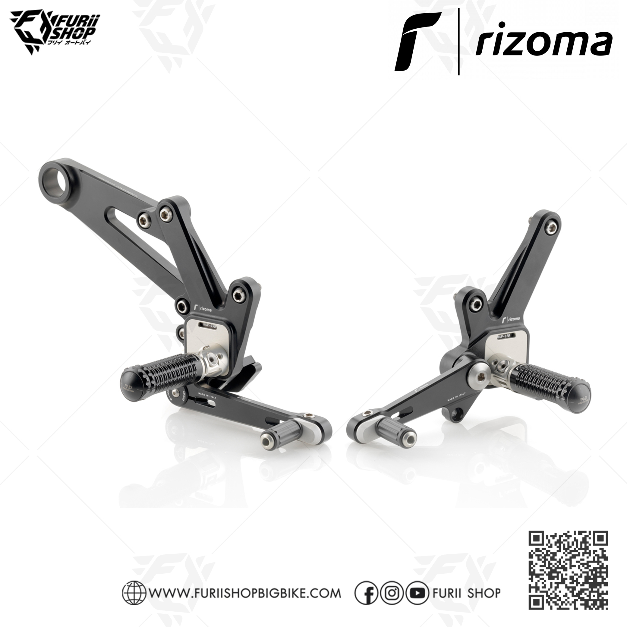 เกียร์โยง Rizoma Rearsets : for Ducati Diavel 2011-2018