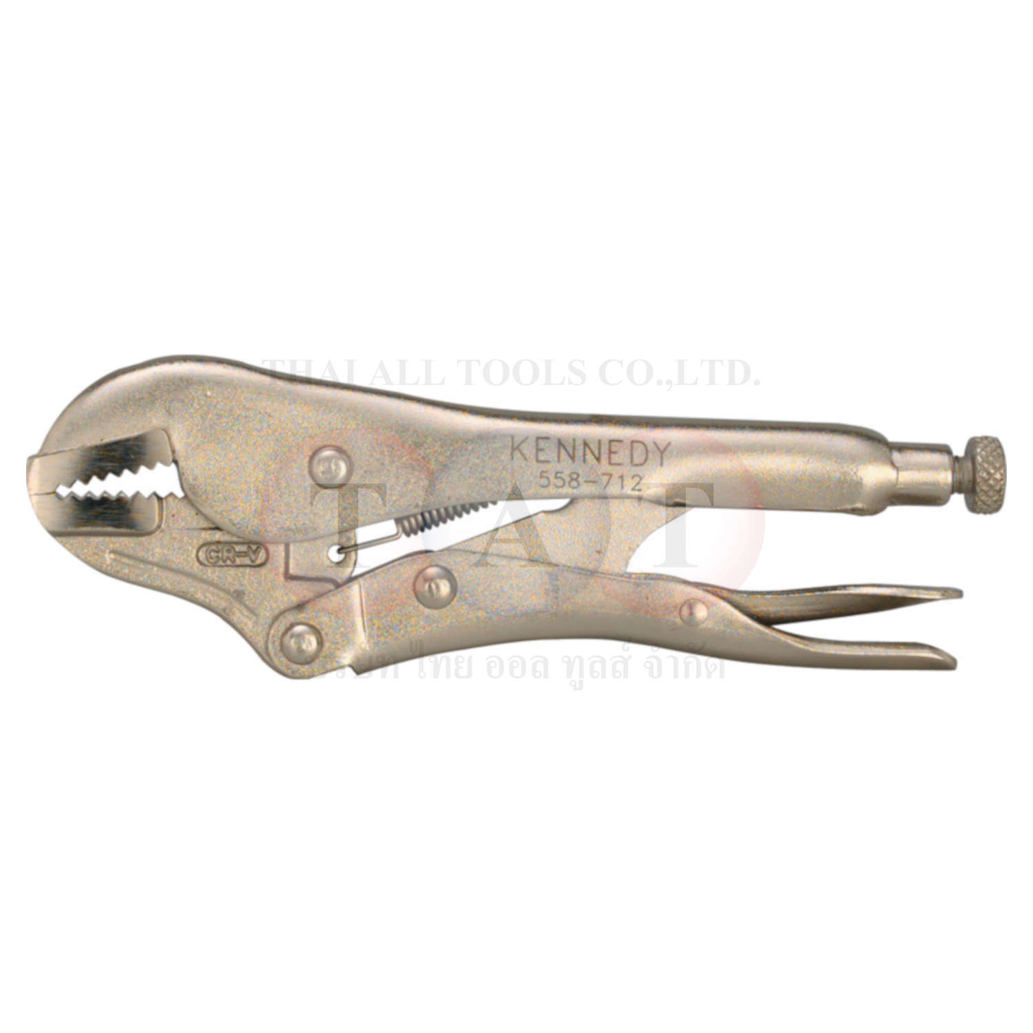 คีมล็อค 255mm/10" Straight Jaw Locking Grip Wrench KENNEDY