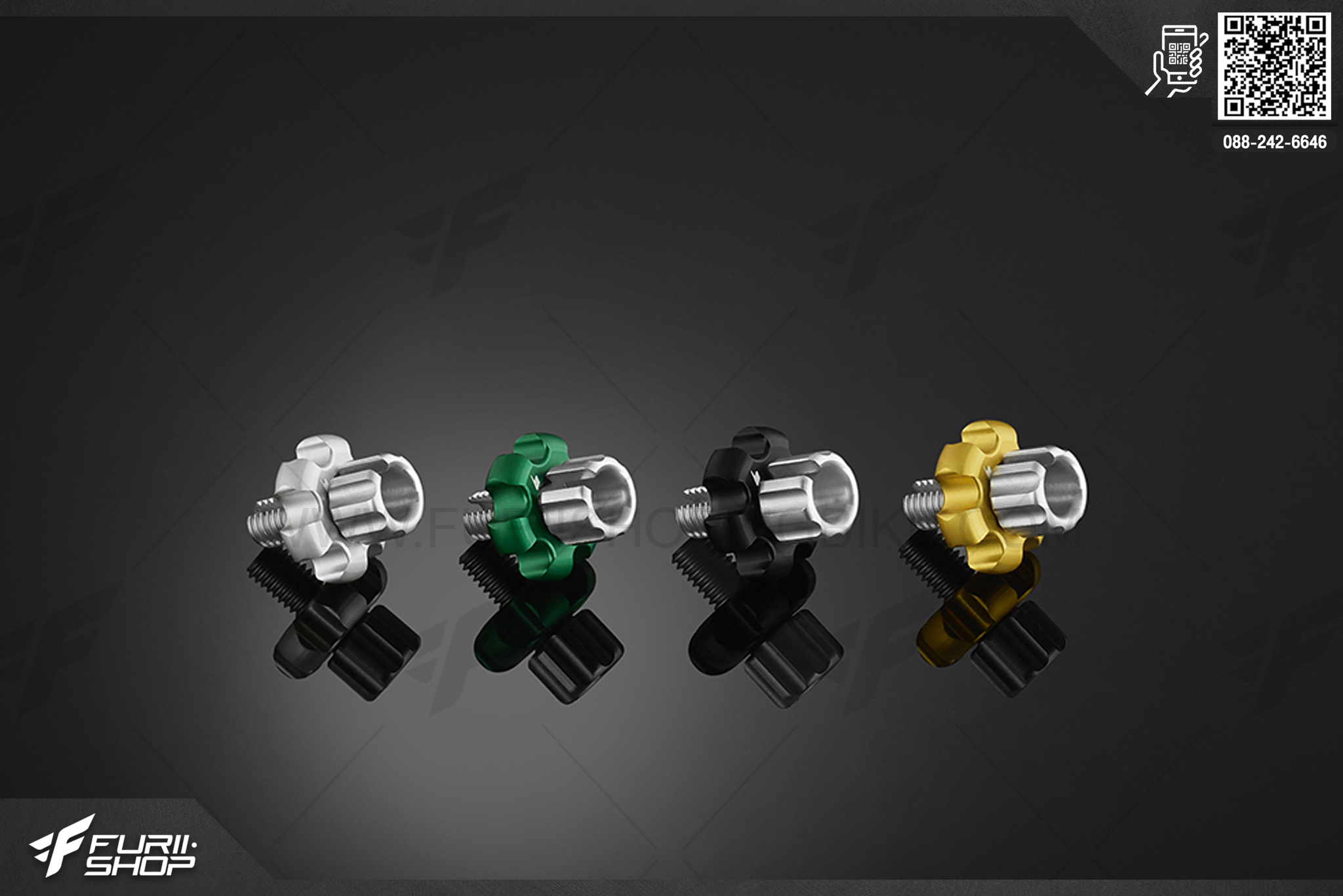 ตัวตั้งครัตช์สแตนเลส ตัวเล็ก (Stainless Clutch Cable Adjuster (Small)) Kawasaki Z900 ABS (2017-2019)
