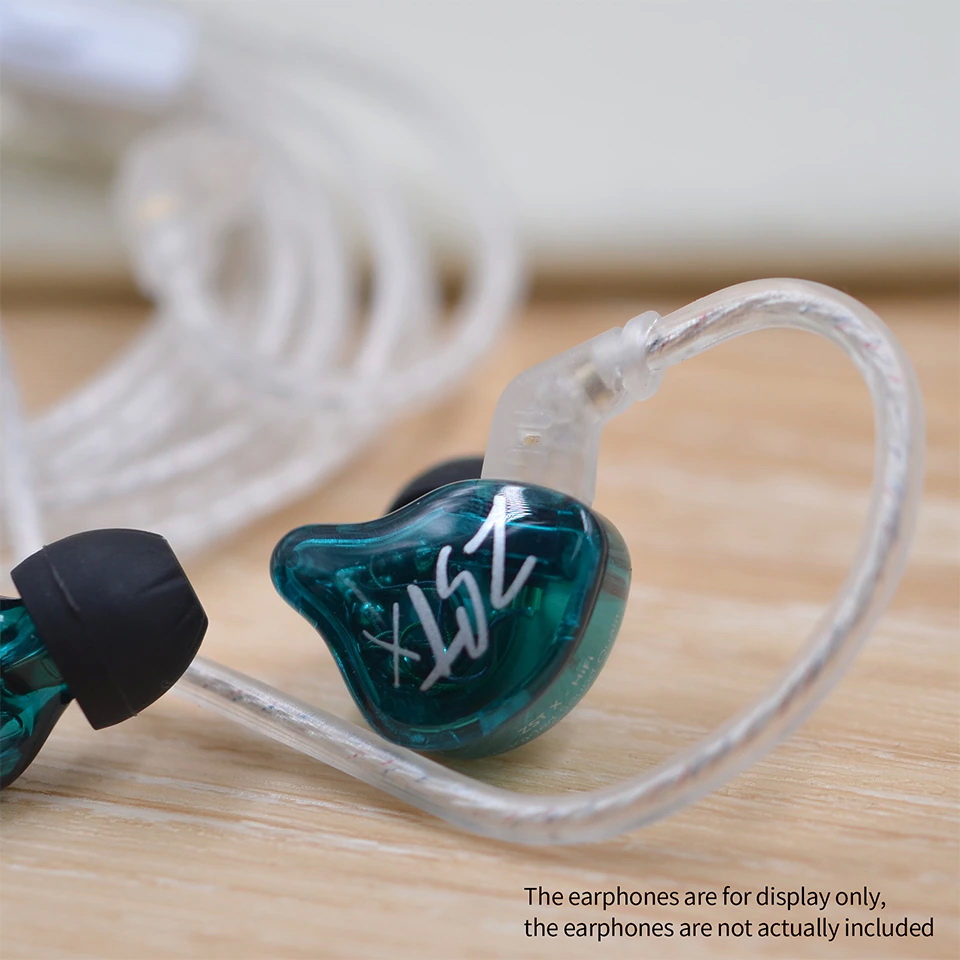ขาย KZ New Silver สายอัพเกรดหูฟังชุบเงินถัก สาย Flat รุ่นล่าสุด