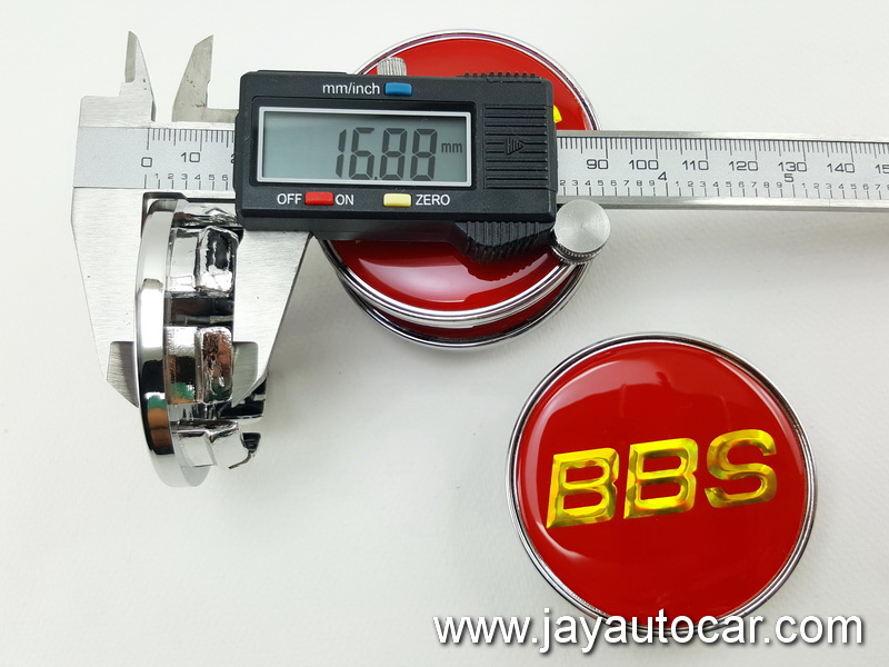 ฝาล้อรถยนต์ โลโก้ BBS สำหรับ ล้อแม็ก สติ๊กเกอร์เรซิ่น BBS แดง ขอบเงิน ขนาด 58 มิล 1ชุด 4ชิ้น 58mm.