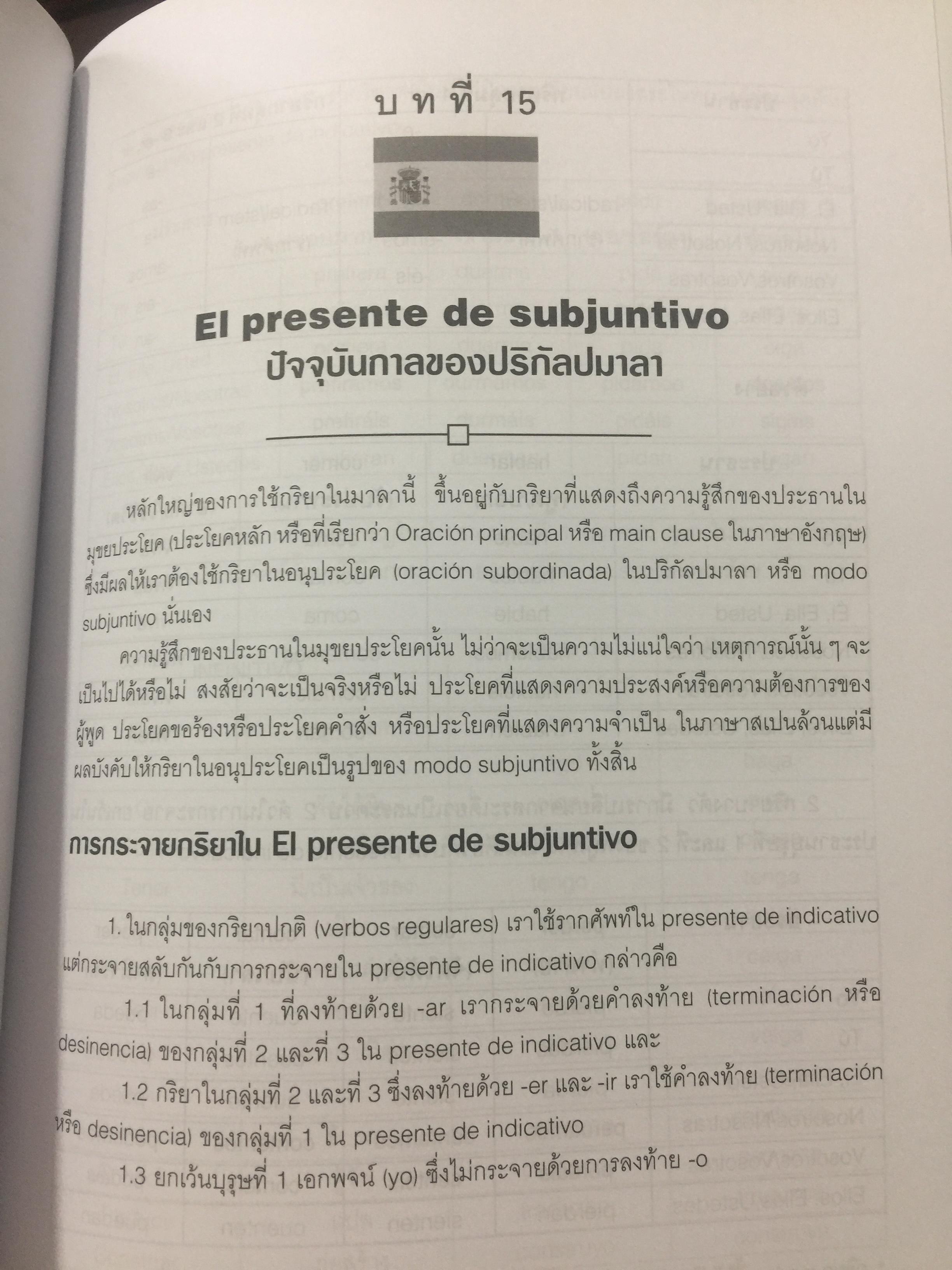 คู่มือไวยากรณ์ ภาษาสเปน. ผู้เขียน ภรณี มูลสินทอง. สำนักพิมพ์แห่งจุฬาลงกรณ์มหาวิทยาลัย 2,500 กรัม