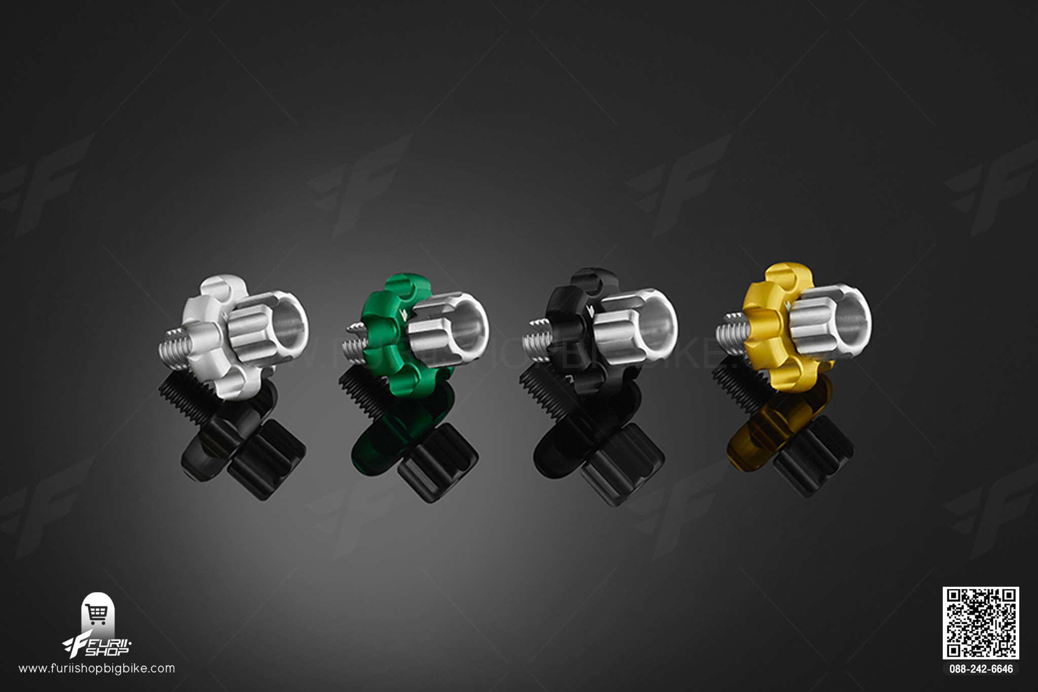 ตัวตั้งครัตช์ สแตนเลส (Stainless Clutch Cable Adjuster (Large)) Kawasaki NINJA 650 (2017-2019)