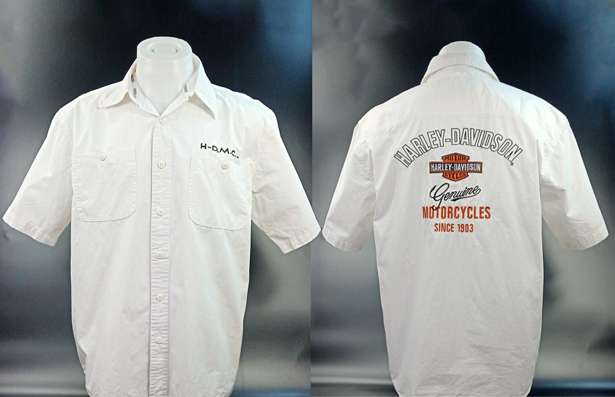 Shirt H-D แขนสั้นปักลาย #96169 ไซส์ L
