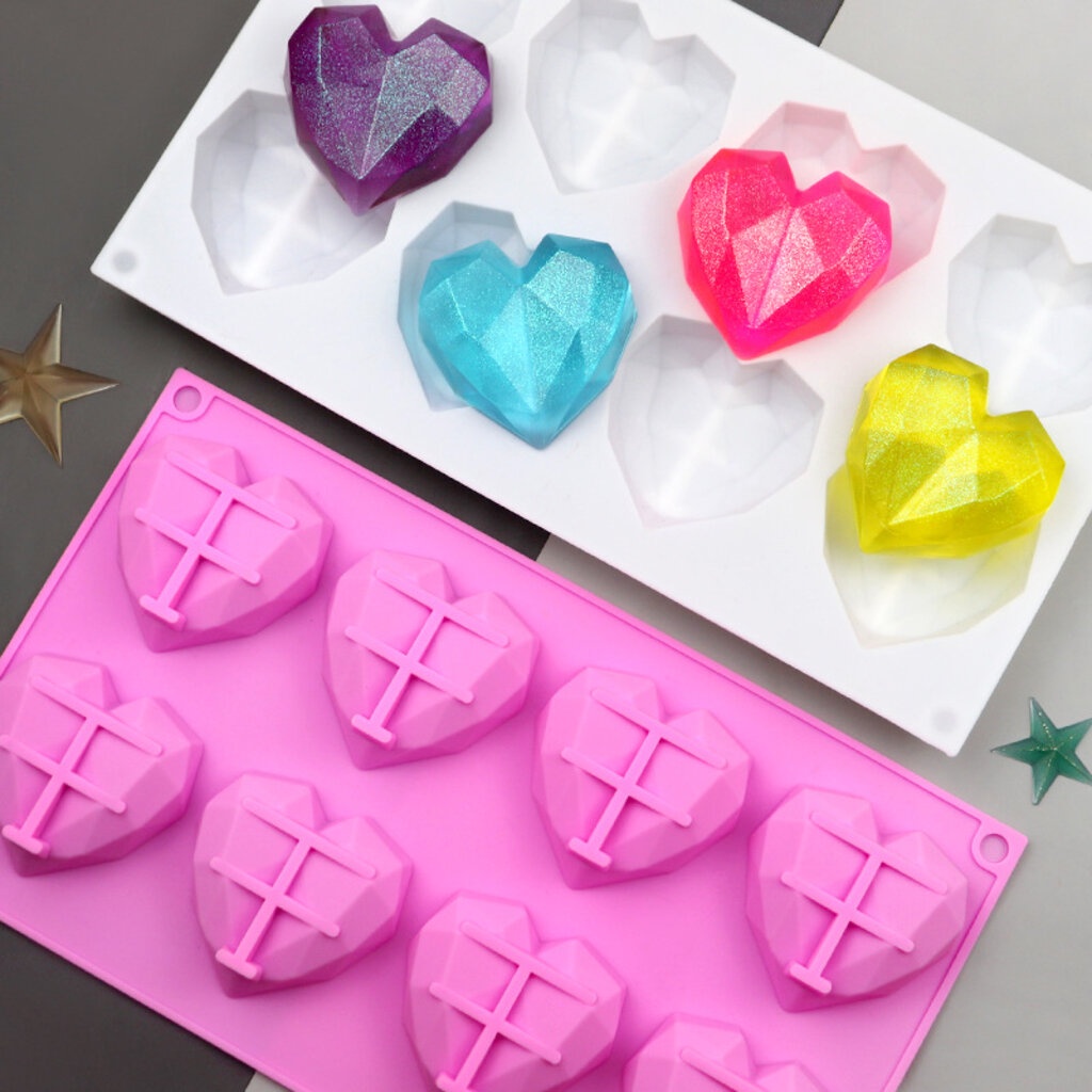 พิมพ์ซิลิโคนขนม พิมพ์วุ้น หัวใจ ไม้ทุบ เลือกแบบ