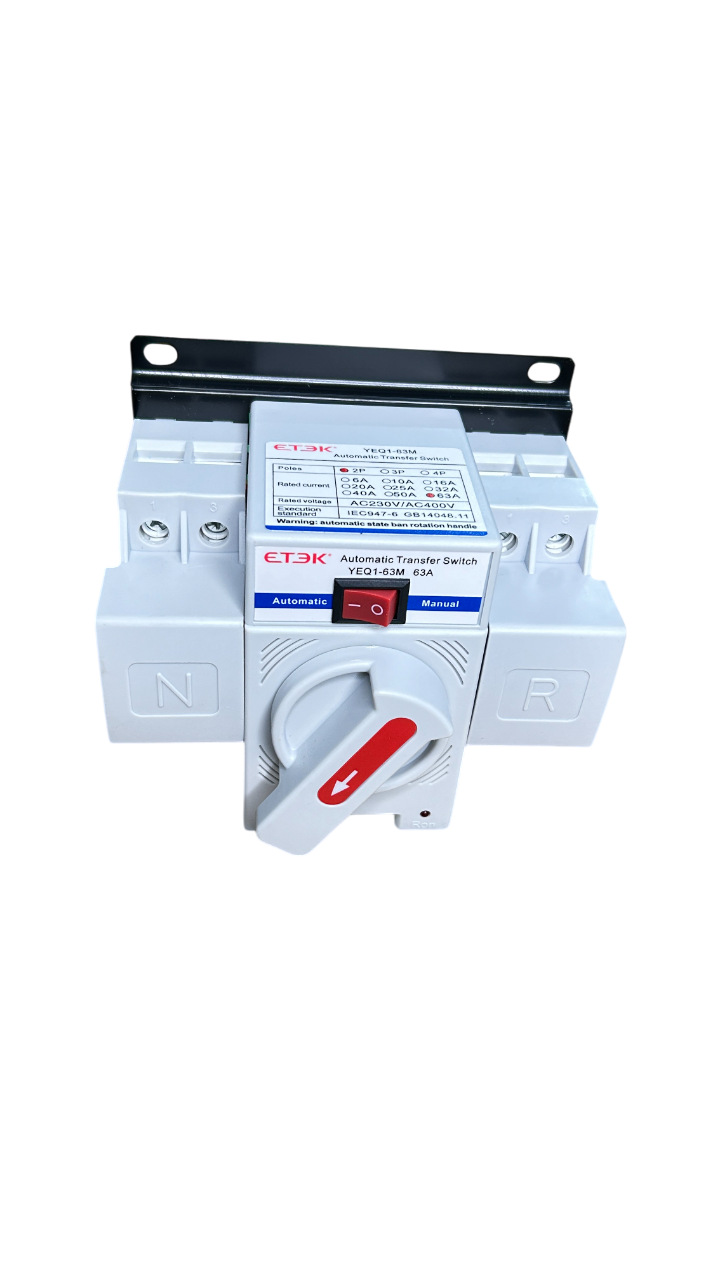 ATS 2P/4P 125A Dual Power ATS สวิตซ์สลับแหล่งจ่ายไฟ อัตโนมัติ ระบบไฟฟ้าสำรอง ats Automatic transfer switch แบรนด์ ETEK