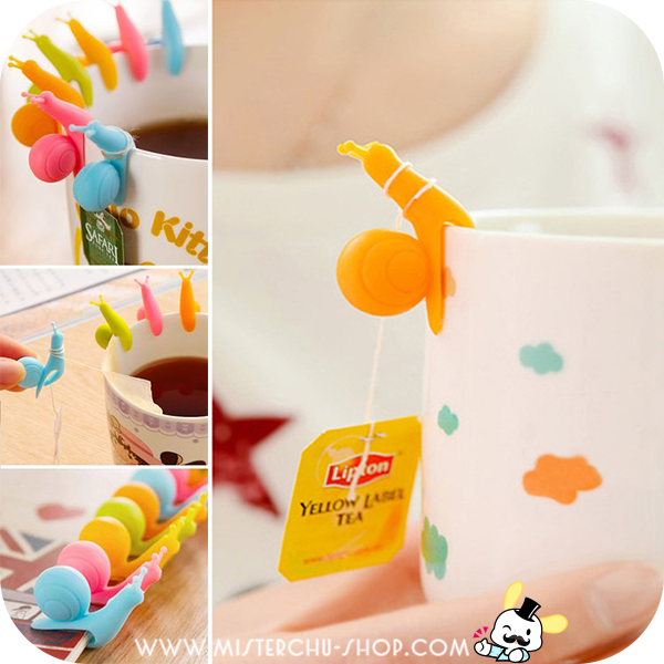 Snail Tea Bag Holder ที่แขวนถุงชา 4 ชิ้น