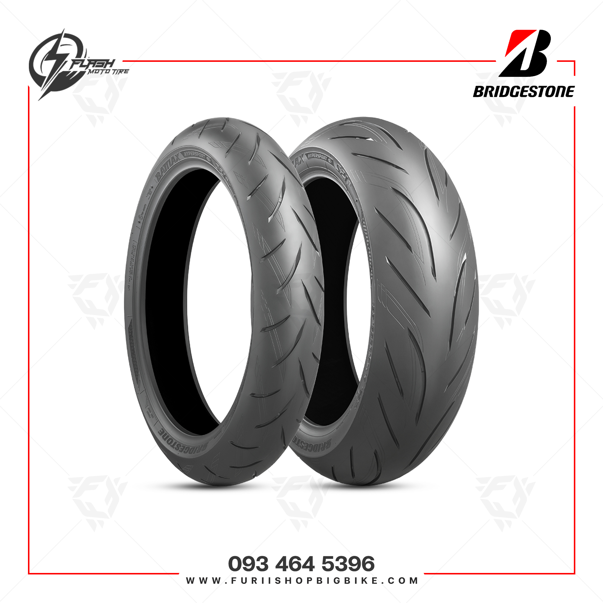 ยางมอเตอร์ไซค์ Bridgestone Battlax S21 : F 120/70ZR17 + R 180/55ZR17