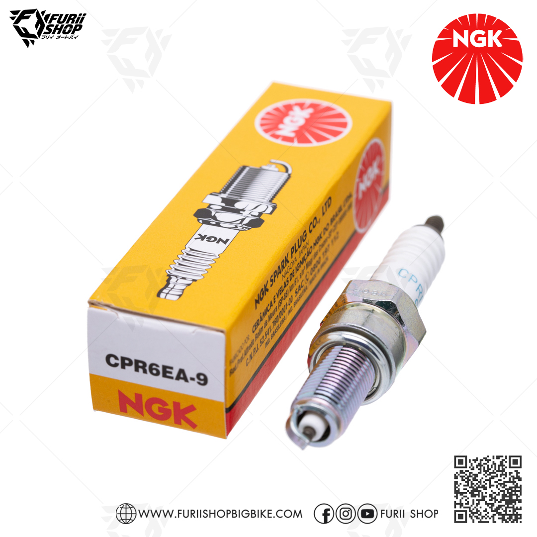 หัวเทียน NGK รุ่น NICKEL STANDARD ขั้ว NICKEL ( CPR6EA-9 ) ใช้สำหรับ Honda Wave110i Wave125 Wave125i / C125 / CT125 / CZ-i 110 / Monkey / MSX125 /125SF