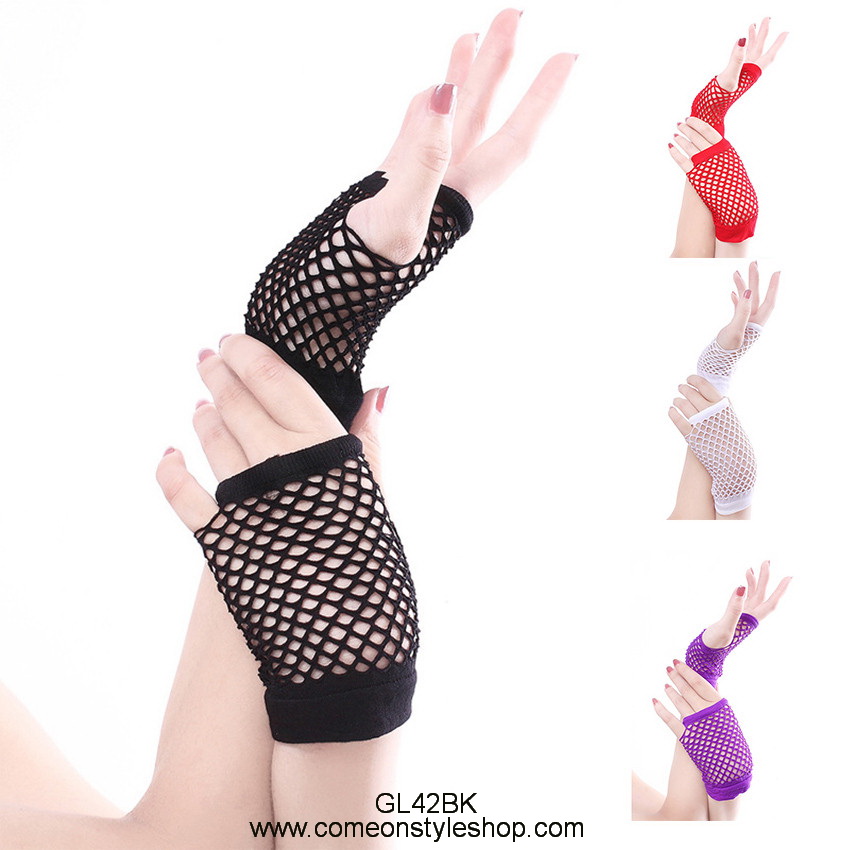 ถุงมือตาข่ายเปิดนิ้ว ขนาดข้อมือ