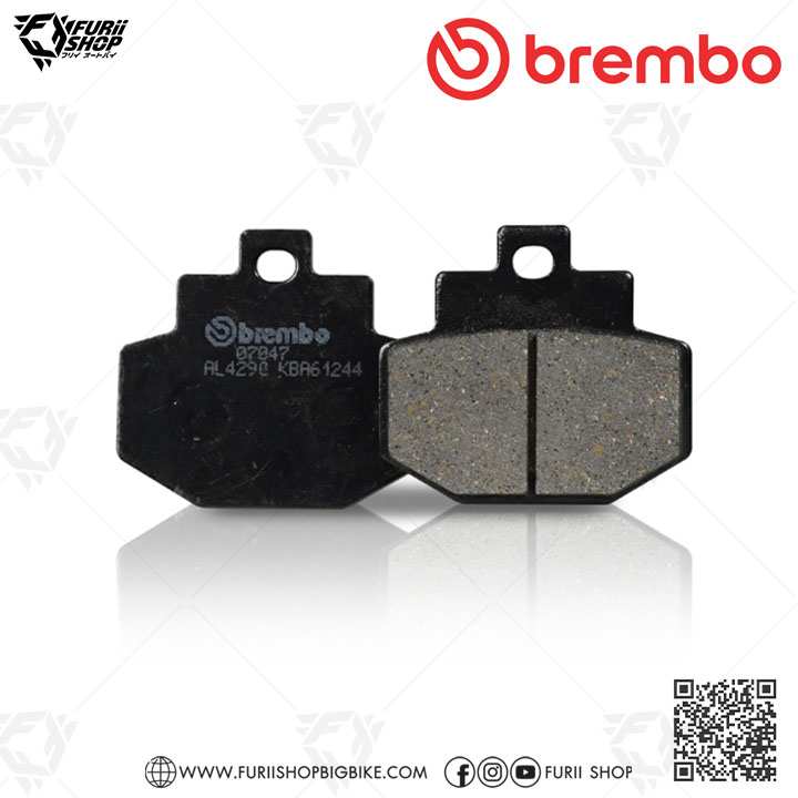 ผ้าเบรก Brembo (07047CC) : for Vespa : Sprint s125/150 / Primavera 125/150 / 946 Emporio Armani 125 / GTS 125 / GTS Super 300