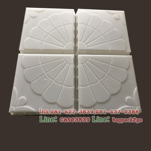 แม่พิมพ์บล็อคคอนกรีต ลายบานชื่น ขนาด 25x25x5 cm 5 ชิ้น