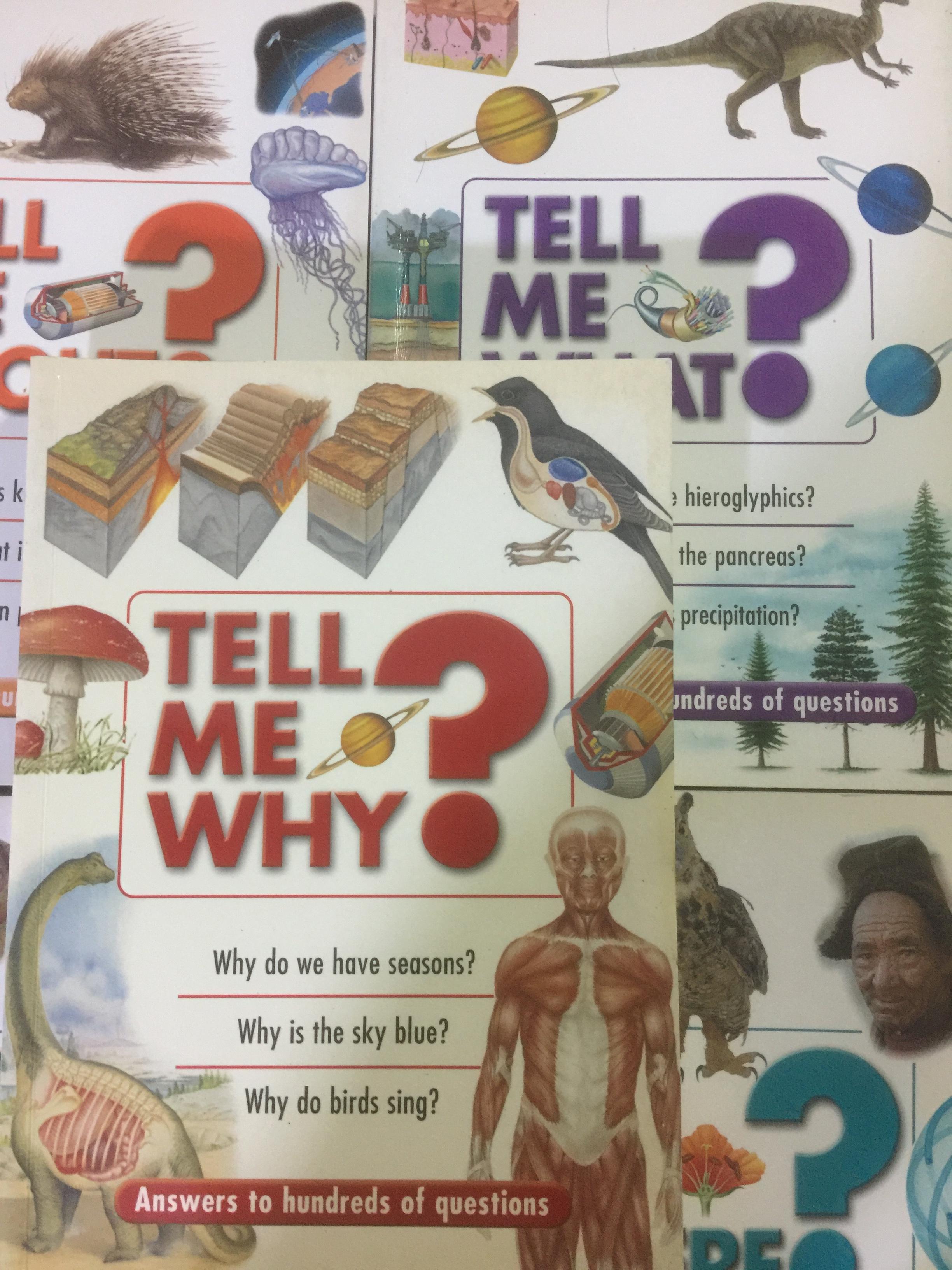 หนังสือชุด TELL ME ABOUT-WHAT-WHEN-WHERE-WHY. รวม 5 เล่ม 0 กก.