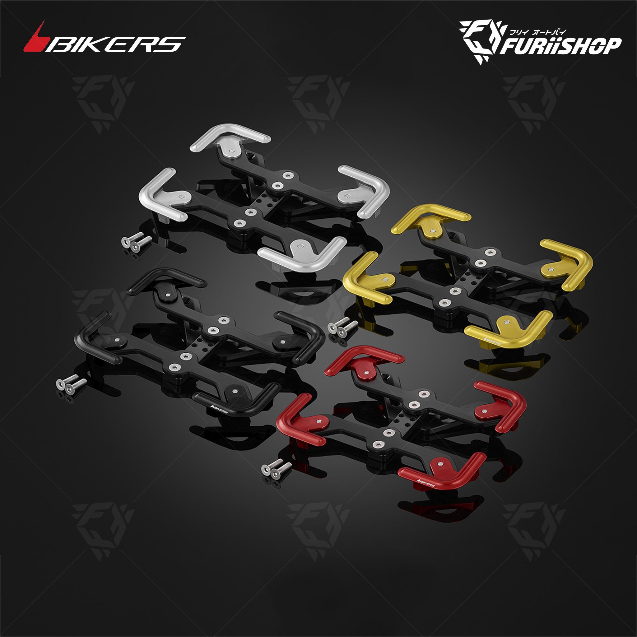 กรอบป้ายทะเบียน Bikers รุ่นพรีเมี่ยม 03 for Lambretta G350, V200, V125