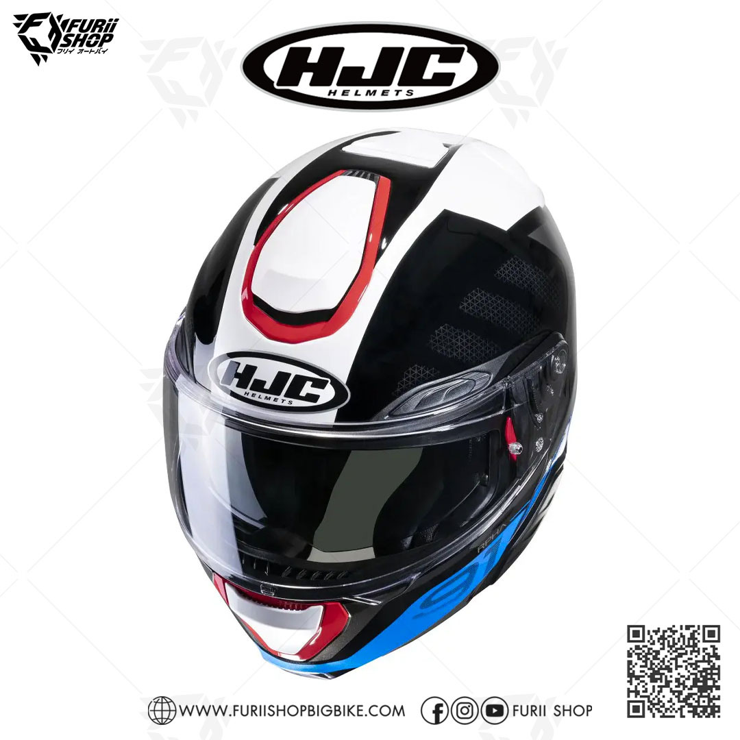 หมวกกันน็อคเต็มใบ(มีแว่นดำ) HJC RPHA91 : RAFINO MC21
