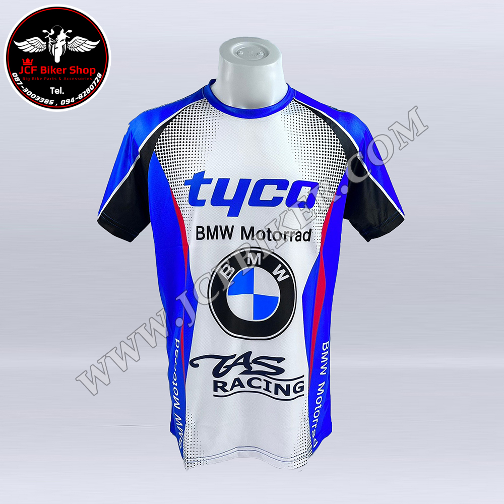 เสื้อยืดแขนสั้น คอกลม BMW JT-919เนื้อผ้าไมโคไฟเบอร์ มีประสิทธิภาพในการซับเหงื่อสูง แห้งเร็ว