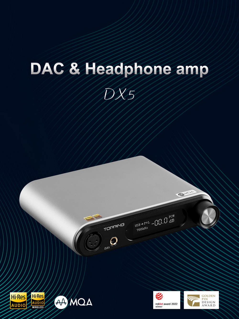 Topping DX5 DAC& ตั้งโต๊ะ รองรับ MQA ประกันศูนย์ไทย