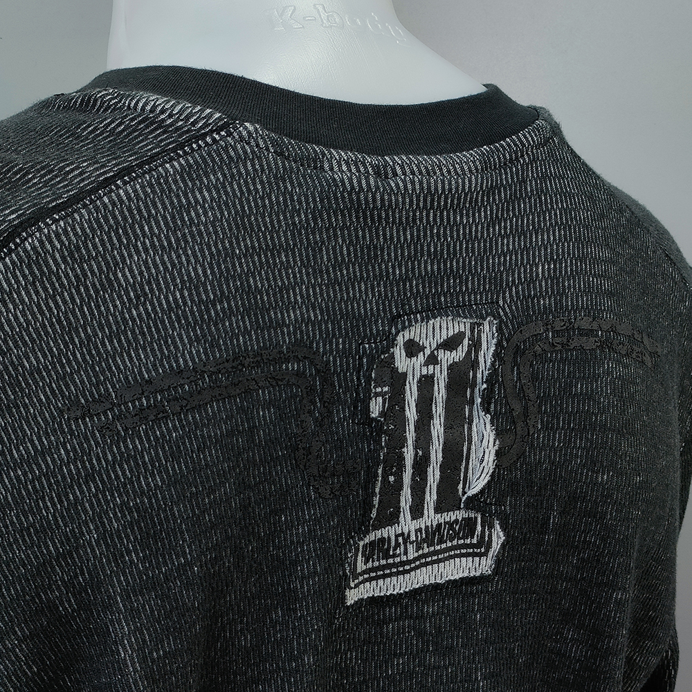 เสื้อแขนยาวไหมพรม H-D M,L,XL,XXL