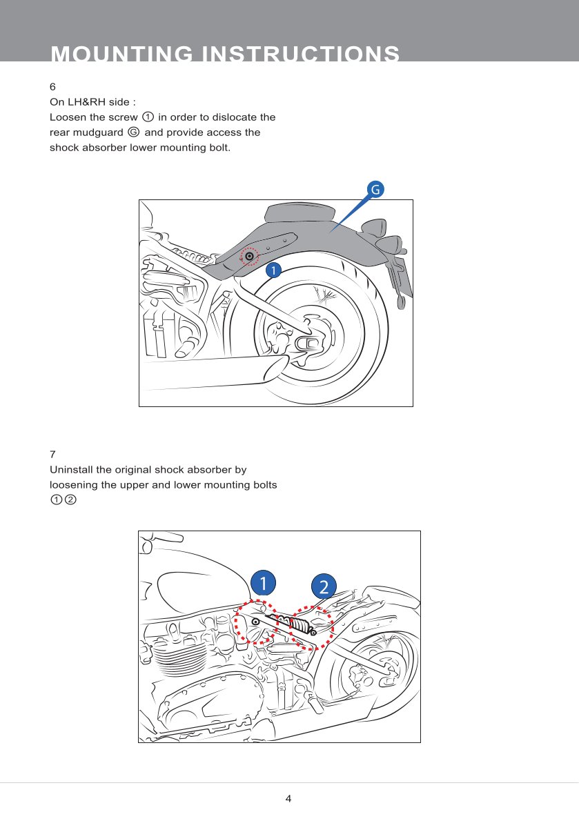 โช๊คหลังแต่ง Ohlins TR821 For Triumph Speedmaster ปี 2018-2022