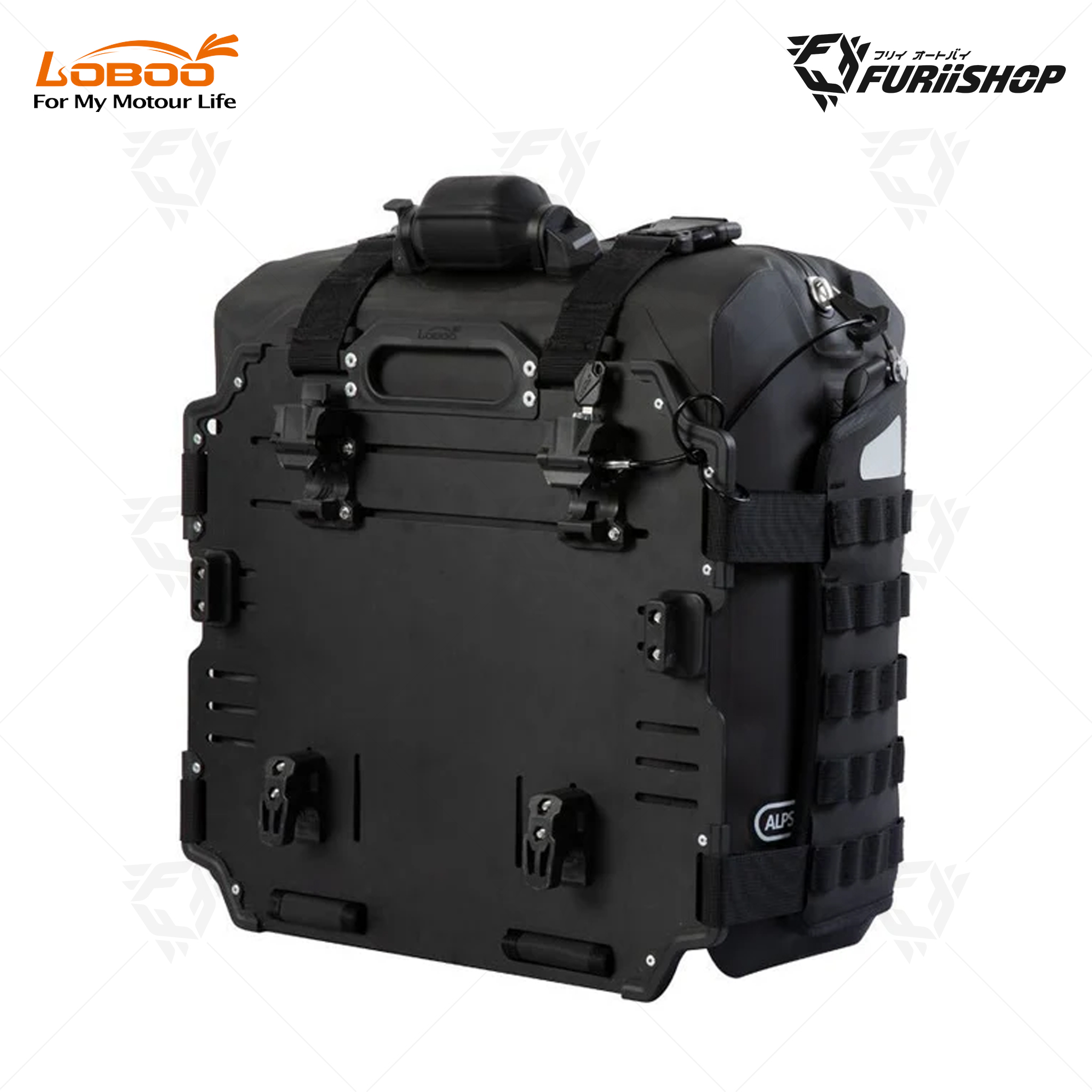 Alps Inflatable BAB30-30TBK กระเป๋าติดแรคข้าง ปั้มลมได้ สีดำ