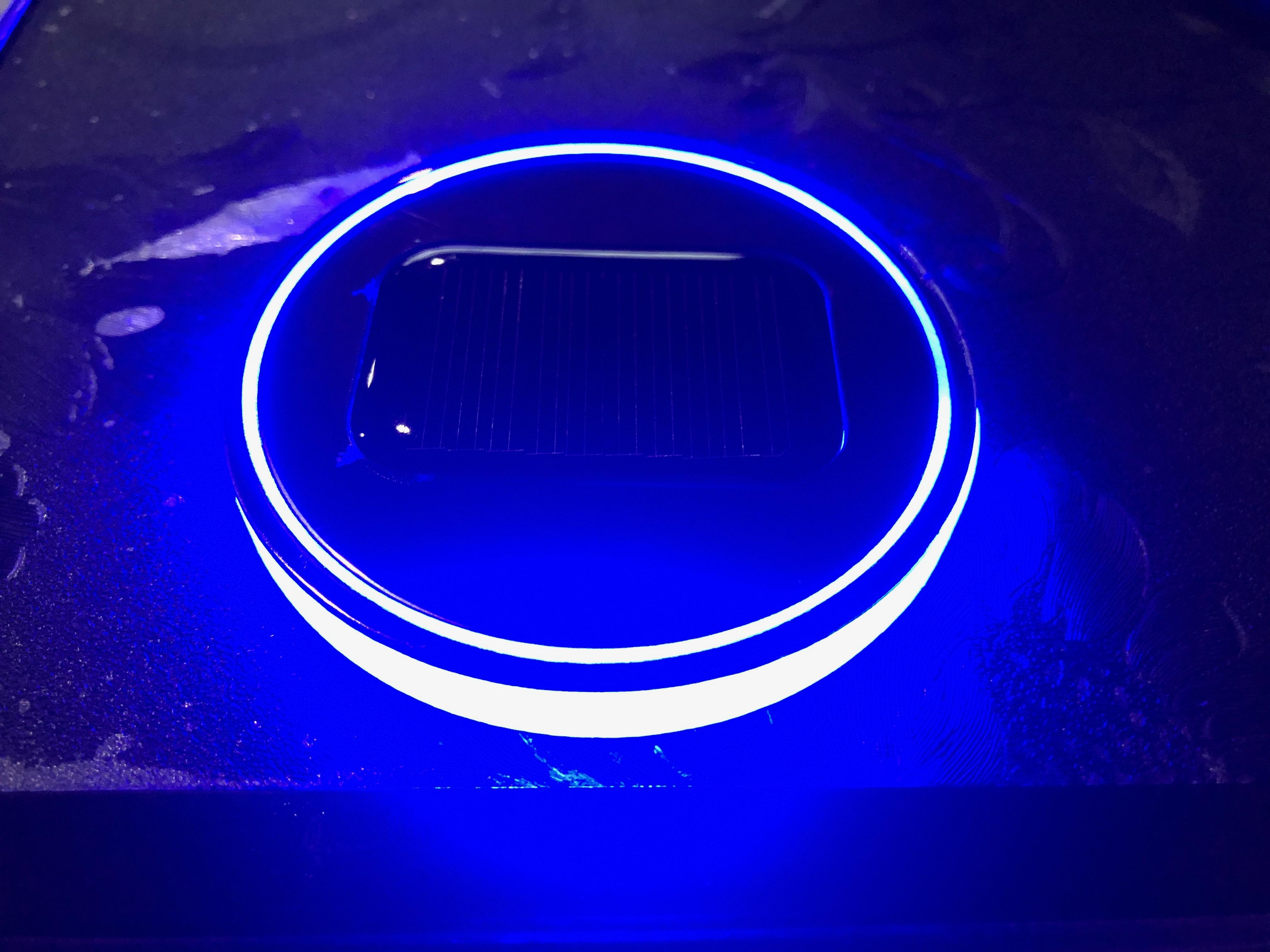 ไฟรองแก้ว ไฟวางขวด LED cup holder Blue (สีฟ้า)