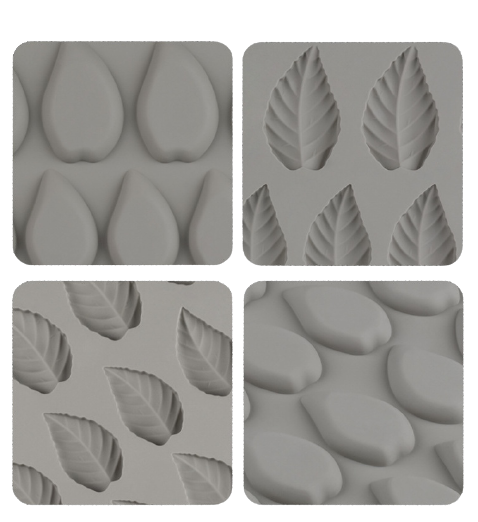 แม่พิมพ์ซิลิโคนพิมพ์ฟองดอง ใบไม้