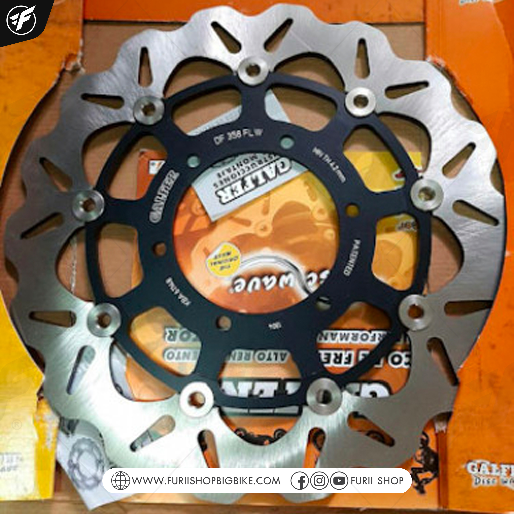 จานเบรก Galfer disc brakes (ตัว TOP) for Vespa GTS300