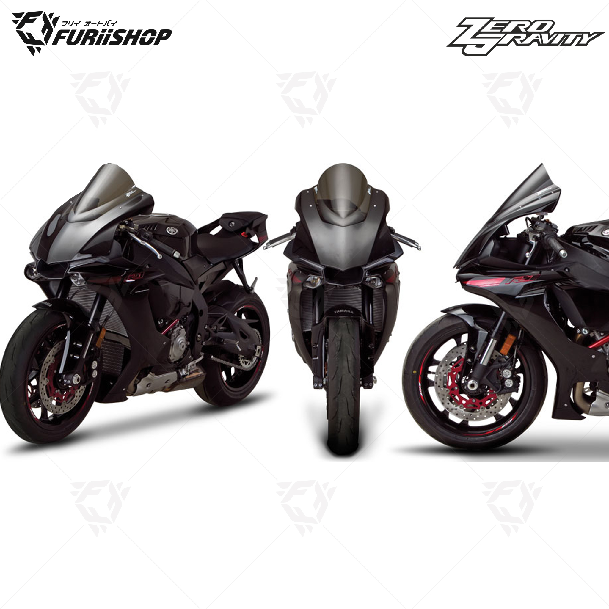 ชิวหน้า ZERO GRAVITY ทรง DB SMOKE For : R1/R1M