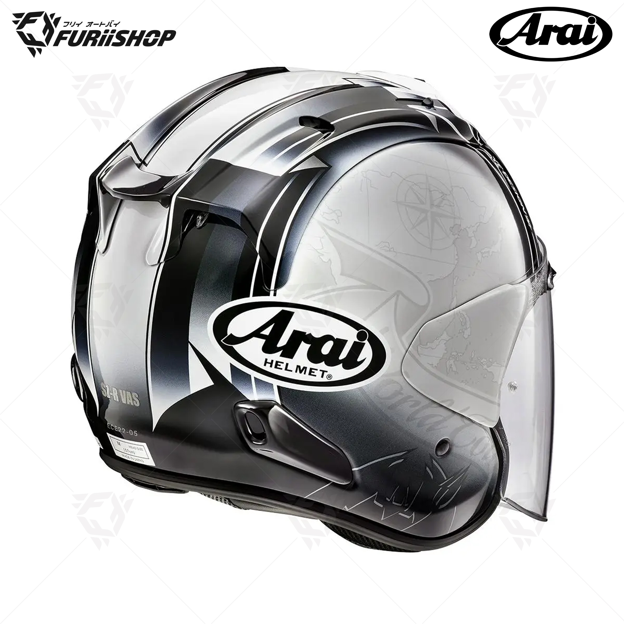 หมวกกันน็อคเต็มใบ Arai : SZ-R EVO Harada Tour White