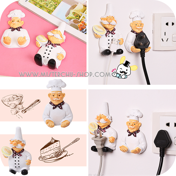 Chef Plug Holder ที่จัดระเบียบสายไฟ พ่อครัว
