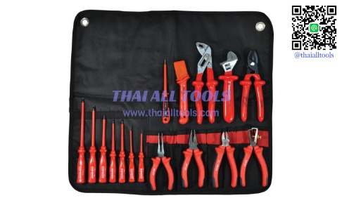 ชุดกระเป๋าเครื่องมือช่าง 17 ชิ้น LIVE LINE VDE TOOLKIT 17-PCE KENNEDY