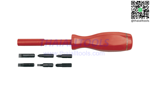 ด้ามไขควงพร้อมดอก 1/4" HEX BIT DRIVER SET C/W 6 BITS KENNEDY