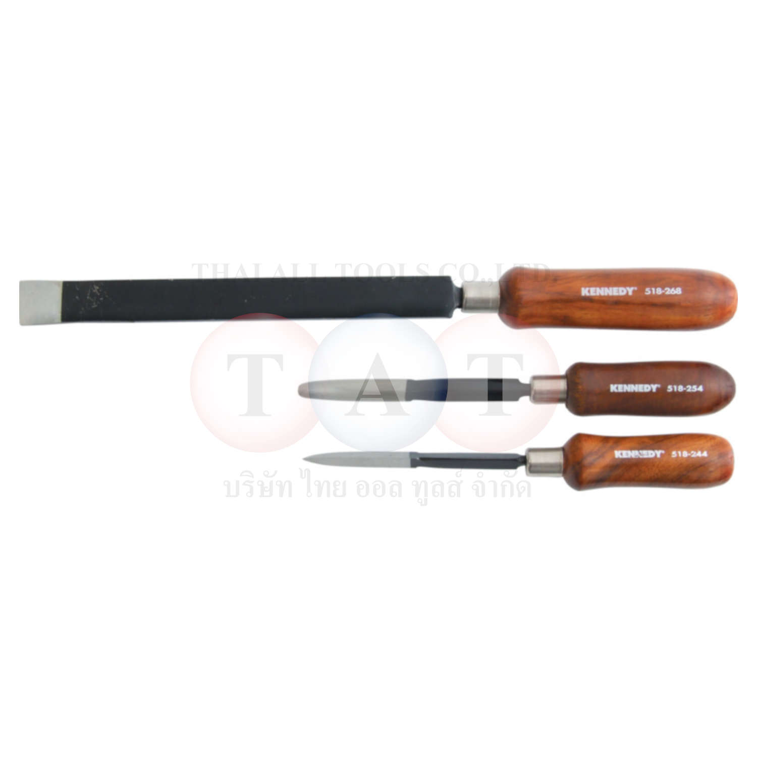 Kennedy.SET - 4" 3-SQ.,4" H/R & 8 " FLAT SCRAPER