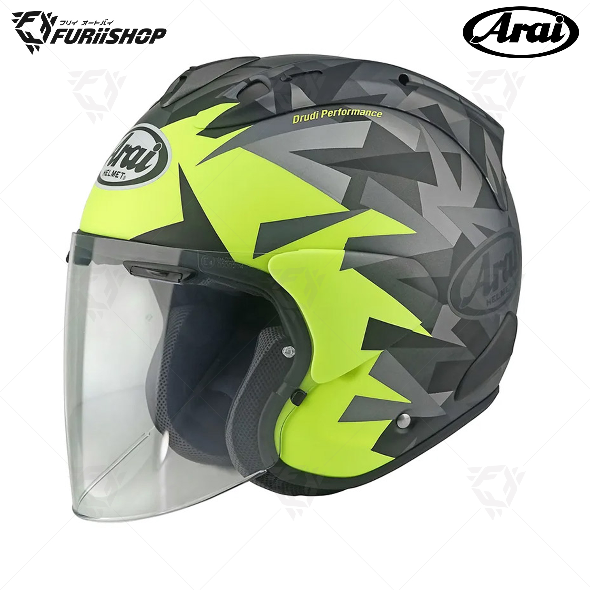 หมวกกันน็อคเต็มใบ Arai : SZ-R EVO Mimesis Yellow (frost)