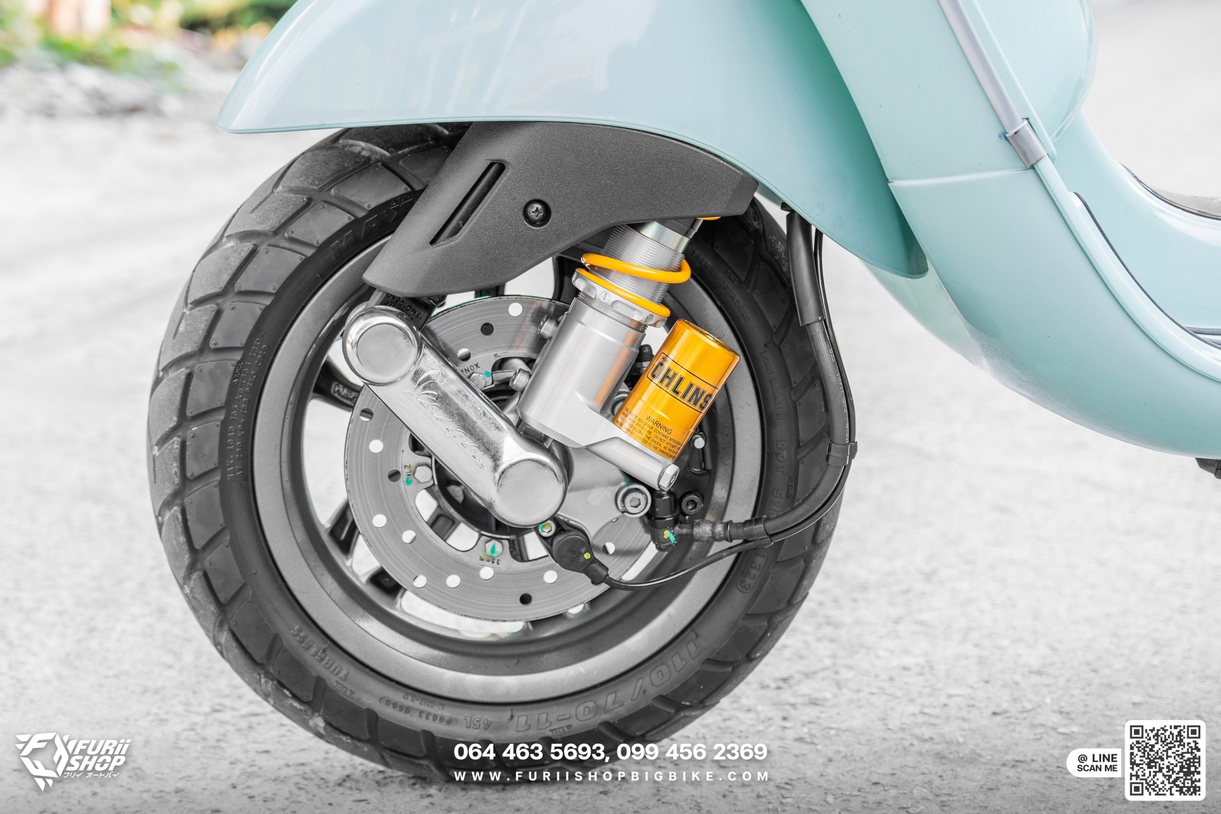 โช้คหน้ามอเตอร์ไซค์ Ohlins PI301 for Vespa LX125 & S125