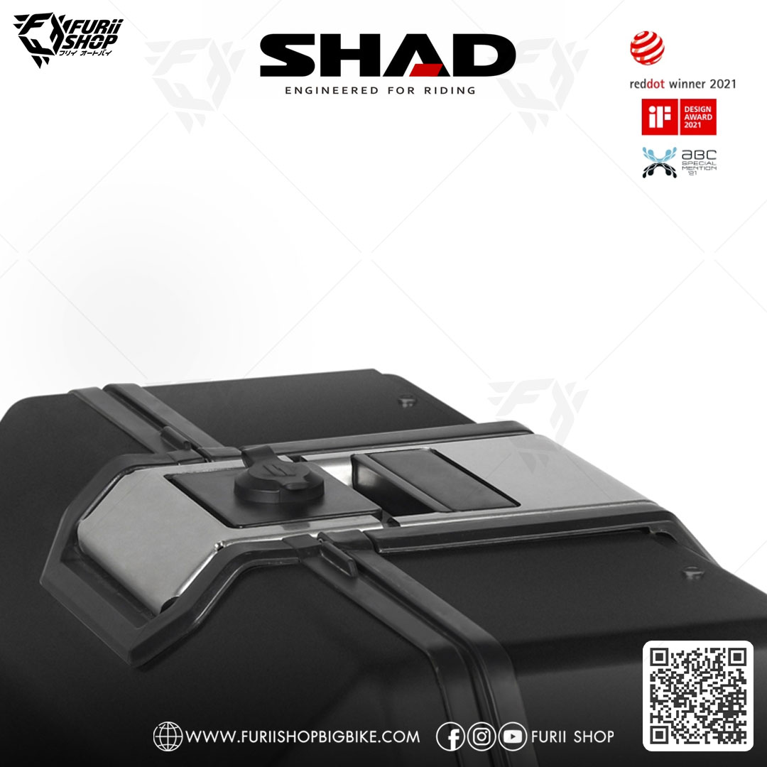 กล่องข้าง SHAD TR36R (ขวา) Black ขนาด 36 ลิตร (ไม่สามารถเก็บหมวกกันน็อคได้) มีตาข่าย และ ชุดกุญแจกล่อง 3 ใบ