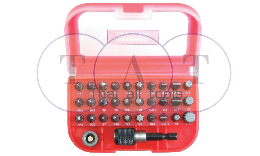 ชุดดอกไขควง 32 ชิ้น/ชุด MECHANIC'S SCREWDRIVER BIT SET KENNEDY