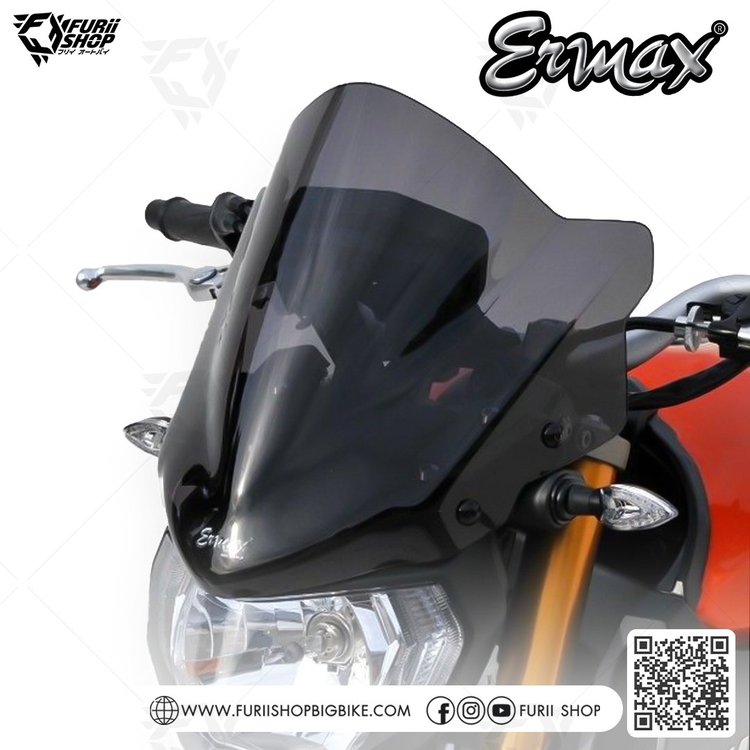 ชิลด์หน้า Ermax Windshield Racing : for Yamaha FZ09/MT09 2014-2016