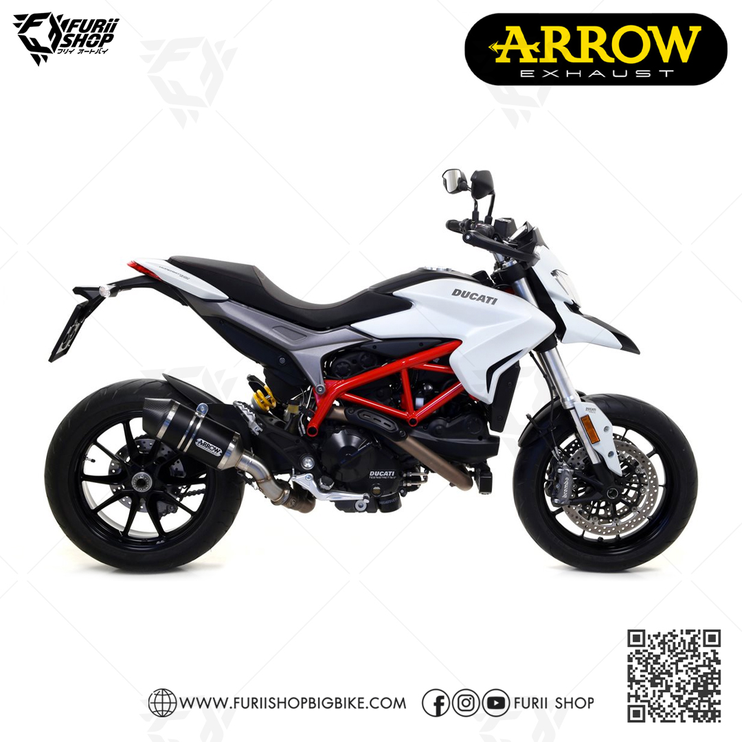 ท่อ ARROW SLIP ON DARK CARBON FOR Ducati Hypermotard 821 / 939 2016-2018