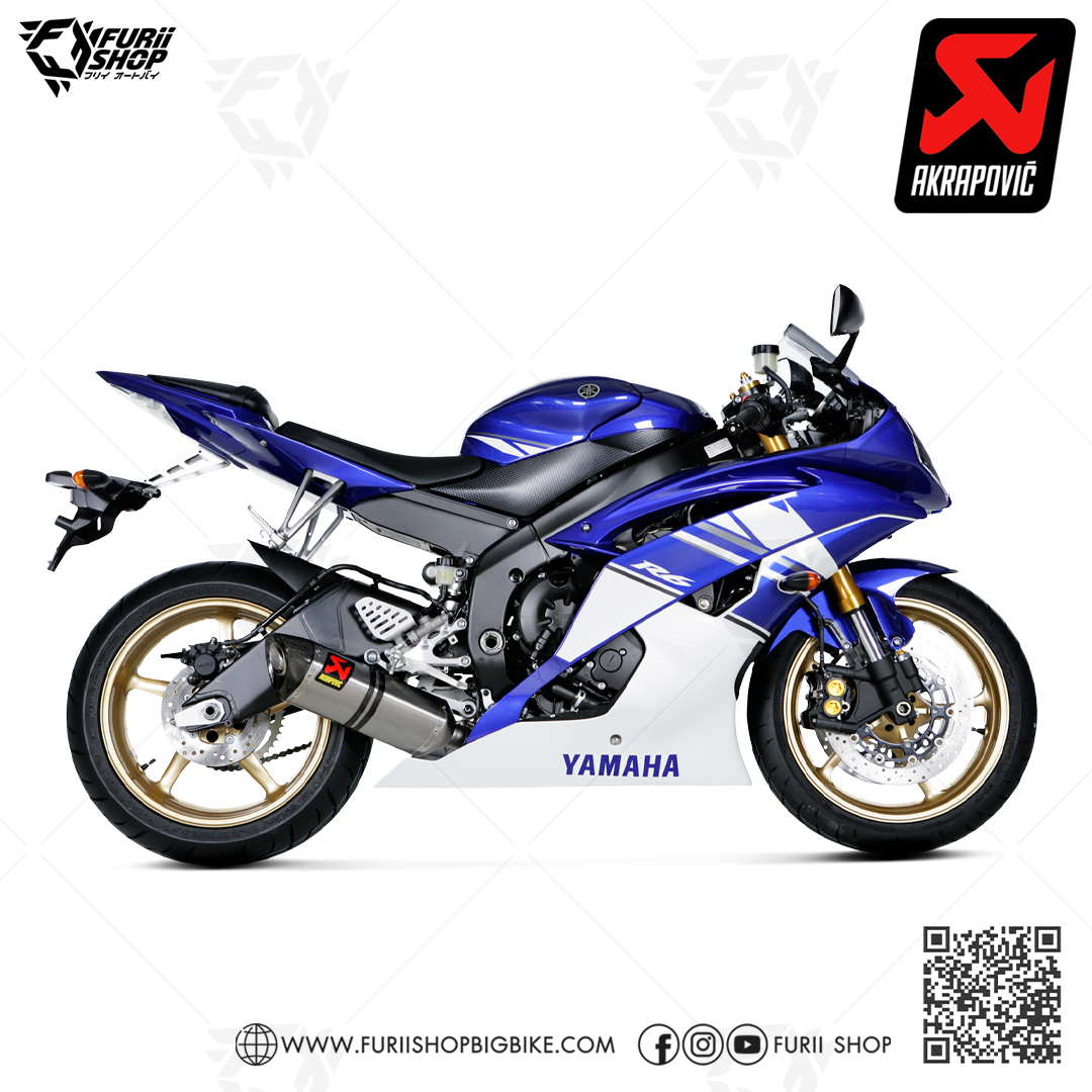 ท่อแต่ง Akrapovic Racing Titanium 1 รู Wsbk : for Yamaha R6 2017-2020 All new!!