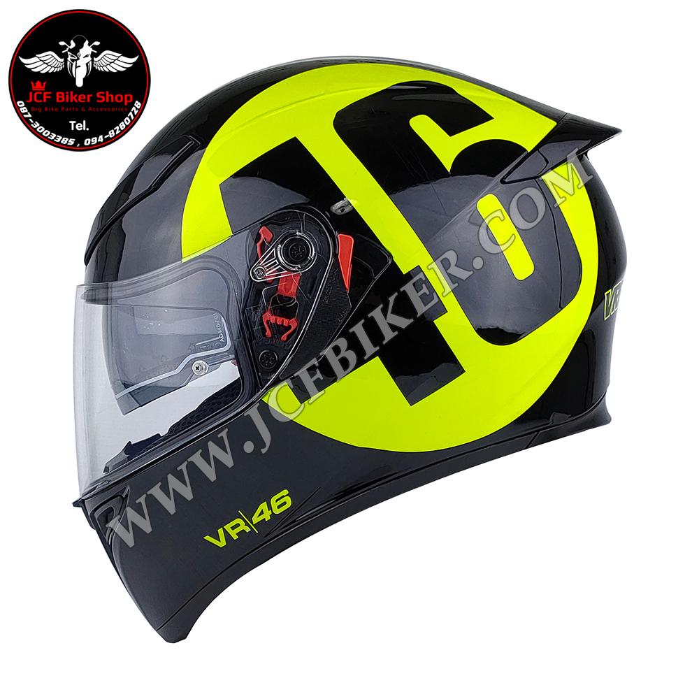 หมวกกันน็อค AGV K3-SV BOLLO 46 BLACK/YELLOW