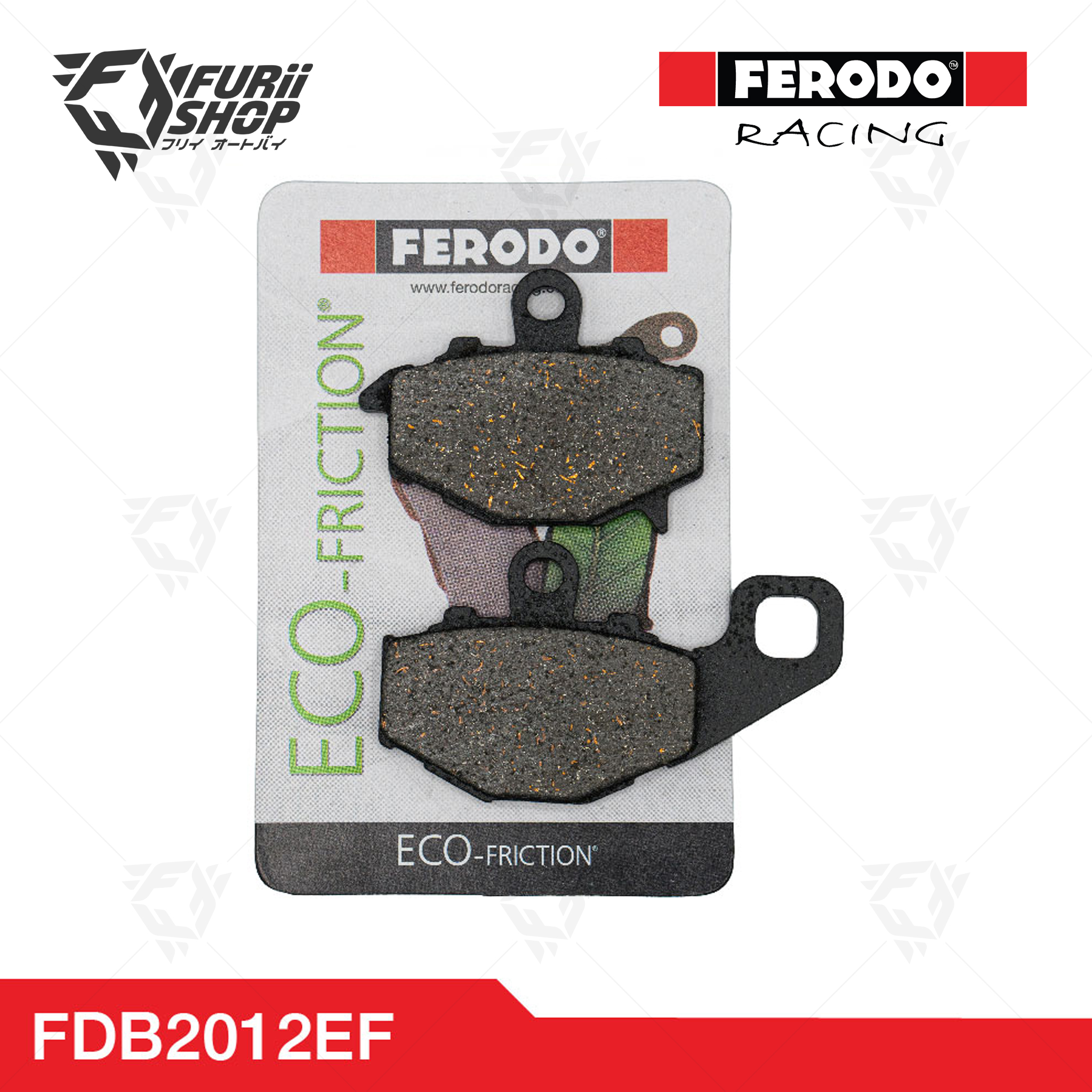 ผ้าเบรกหลัง FERODO RACING : For KAWASAKI CF MOTO (FDB2012EF)