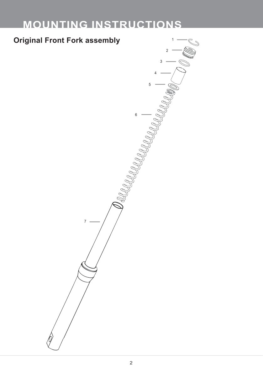 สปริงโช้คหน้า Ohlins FSK136 For Honda PCX160 2021-2022